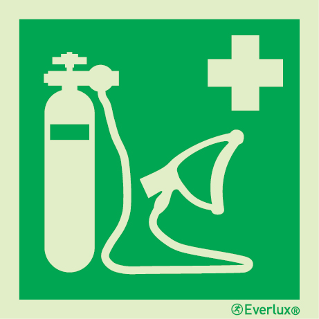 Oxygen resuscitator sign | IMPA 33.4156 - S 03 07