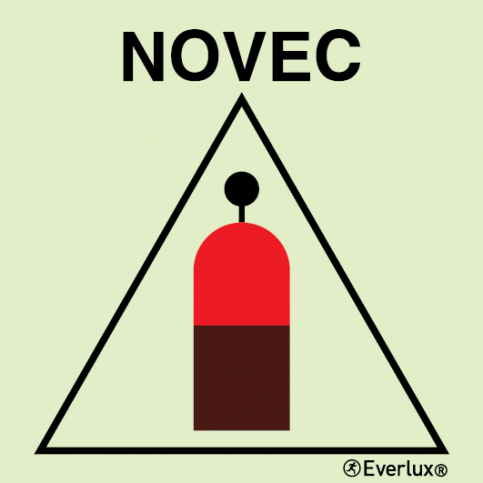 Novec remote release station sign - S 14 75