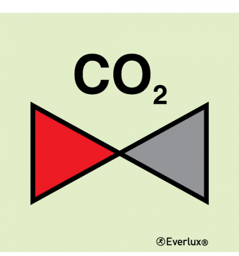 CO2-section valve sign - S 14 80