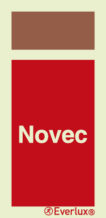 Novec extinguisher media sign - S 17 66