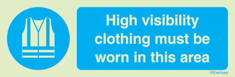 High visibility clothing must be worn in this area sign | IMPA 33.5782 - S 35 42