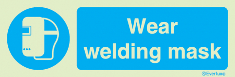 Wear welding mask sign - S 35 79