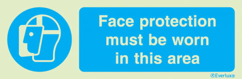 Face protection must be worn in this area |IMPA 33.5732 - S 35 87