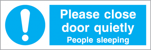 Please close door quietly sign | IMPA 33.5877 - S 36 81