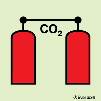 CO2 release station IMO sign - S 43 67