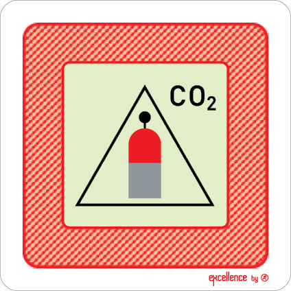 CO2 Remote release station IMO sign - Excellence by Everlux for super yachts - S 43 81