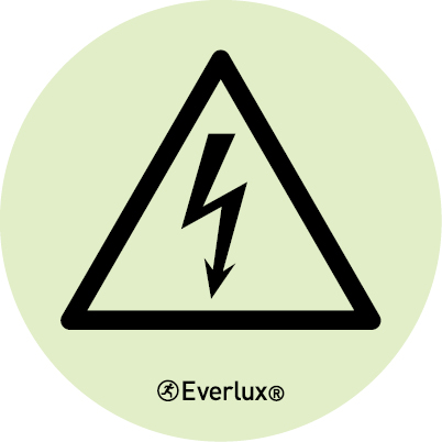 Electrical hazard safety sign - supplied in sheets of 12 units - S 44 01