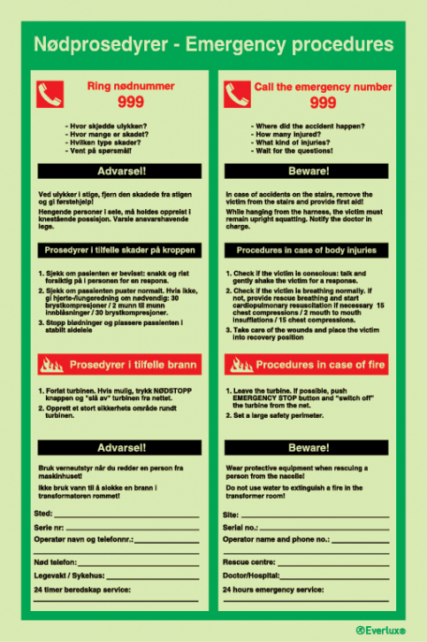 Emergency procedures - S 44 71