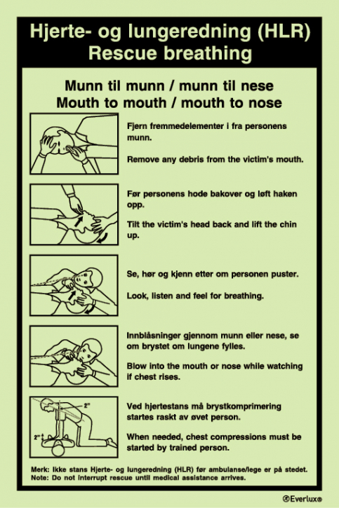 Rescue breathing procedures - S 44 74