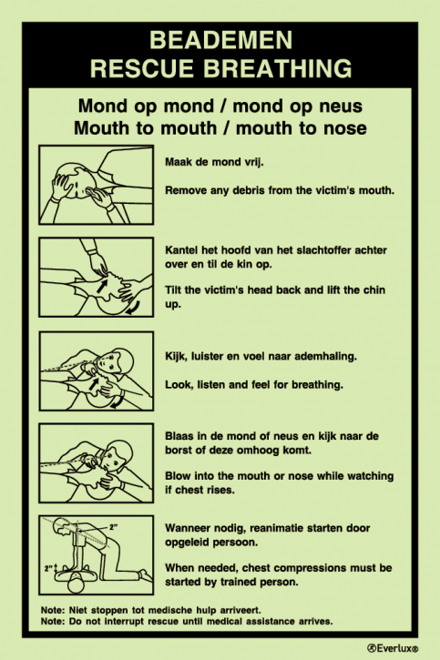 Rescue breathing procedures - S 44 75