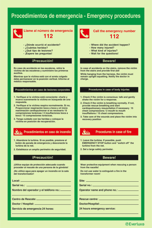 Emergency procedures - S 44 96