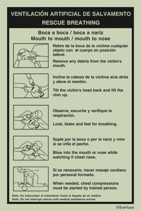 Rescue breathing procedures - S 44 97