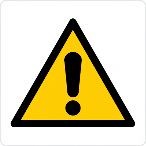 General warning sign - S 45 64