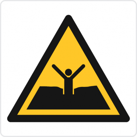 Quicksand or mud - warning sign - S 45 76