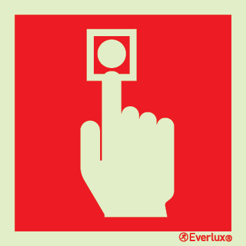 Manually operated call point sign - S 46 42