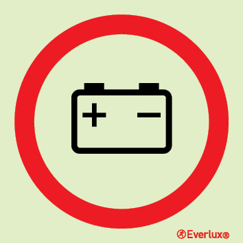 Electrical power (battery) sign - S 46 84