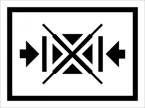 Do not clamp as indicated sign - S 57 02