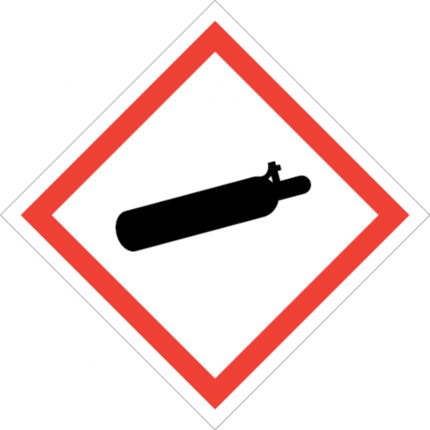 Gas under pressure sign - S 59 21