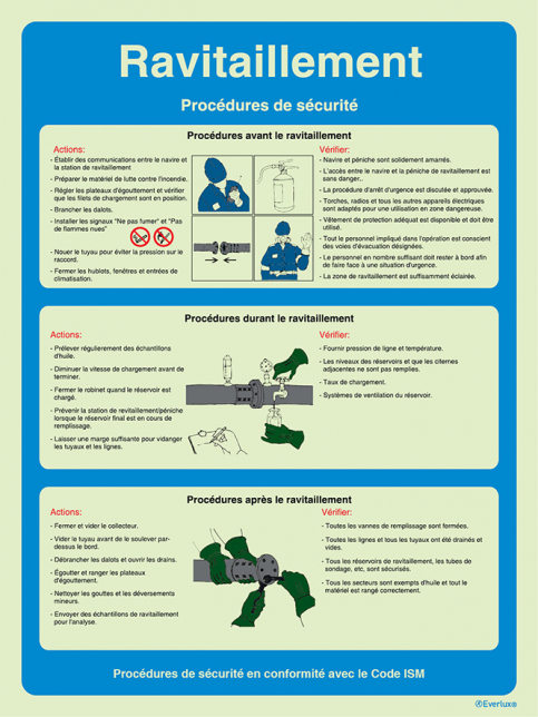 Ravitaillement - Proc&eacute;dures de securit&eacute; en conformit&eacute; avec le Code ISM - S 64 37