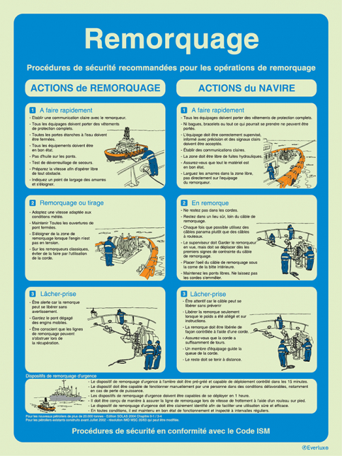 Remorquage - Proc&eacute;dures de securit&eacute; en conformit&eacute; avec le Code ISM - S 64 74