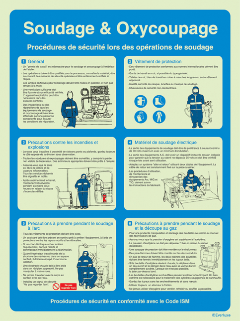 Soudage &amp; Oxycoupage - Proc&eacute;dures de securit&eacute; en conformit&eacute; avec le Code ISM - S 64 77