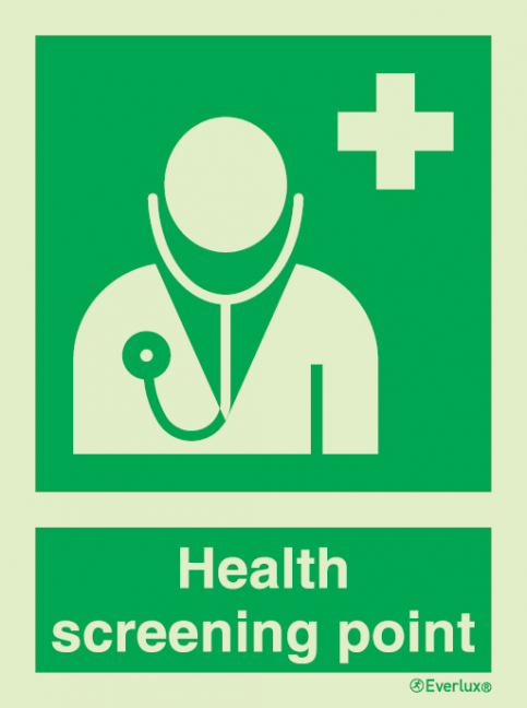 Health screening point sign - SC 041